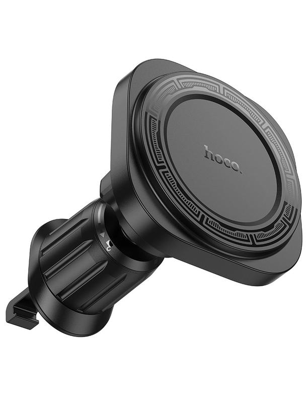 Uchwyt na telefon do samochodu magnetyczny zgodny z MagSafe Hoco do kratki H28 czarny