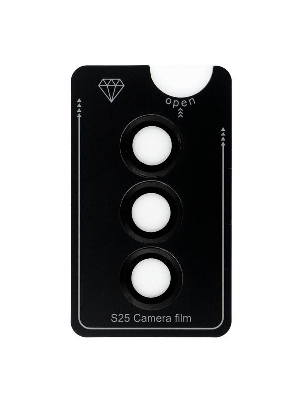 Osłona aparatu PROTECTOR 9H + aplikator do SAMSUNG S25 czarna