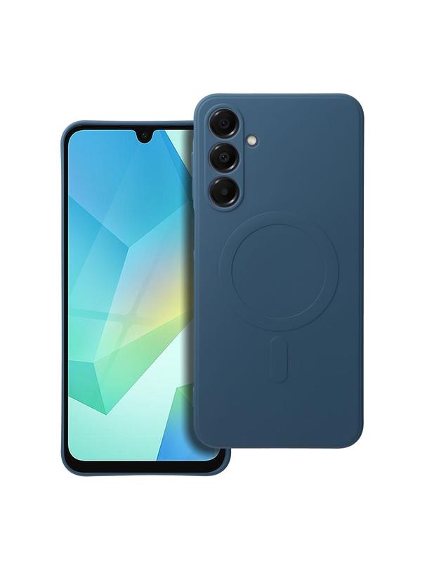 Futerał SILICONE MAG COVER kompatybilny z MagSafe do SAMSUNG A16 5G / A16 4G niebieski