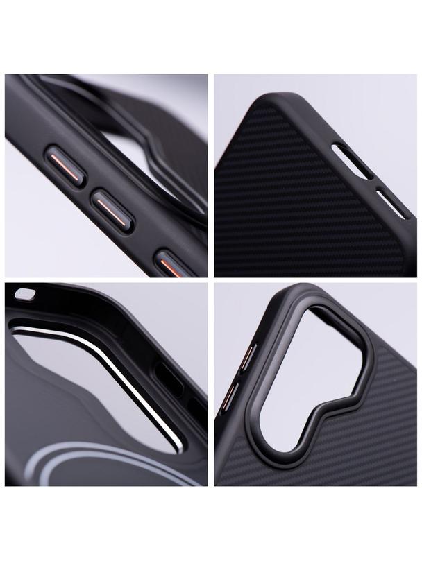 Etui na Samsung S26 Carbon Elite Mag Cover zgodny z MagSafe czarny