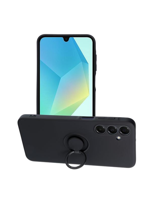 Futerał SILICONE RING do SAMSUNG A16 5G / A16 4G czarny