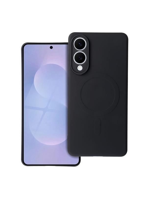 Futerał SILICONE MAG COVER kompatybilny z MagSafe do SAMSUNG S25 EDGE czarny