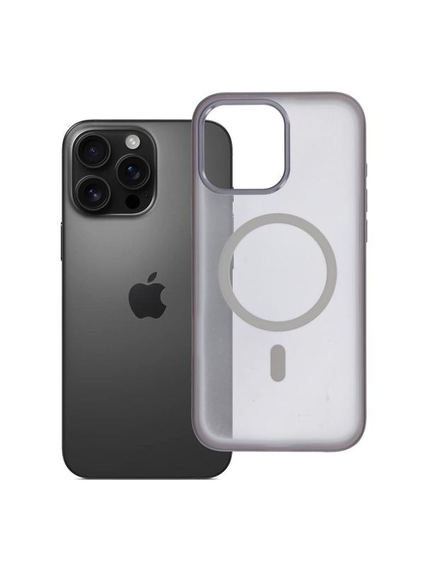 Futerał do iPhone 16 PRO MAX Flexline Mag Cover zgodny z MagSafe szary