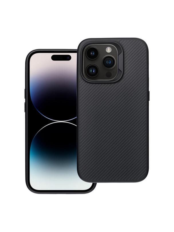 Etui na iPhone 14 PRO Carbon Elite Mag Cover zgodny z MagSafe czarny