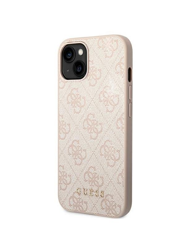 GUESS futerał do IPHONE 14 GUHCP14SG4GFPI (4G Gold Logo) różowy
