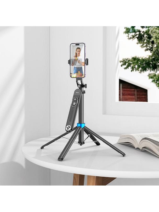 Selfie stick Hoco tripod z pilotem bezprzewodowym K22 czarny