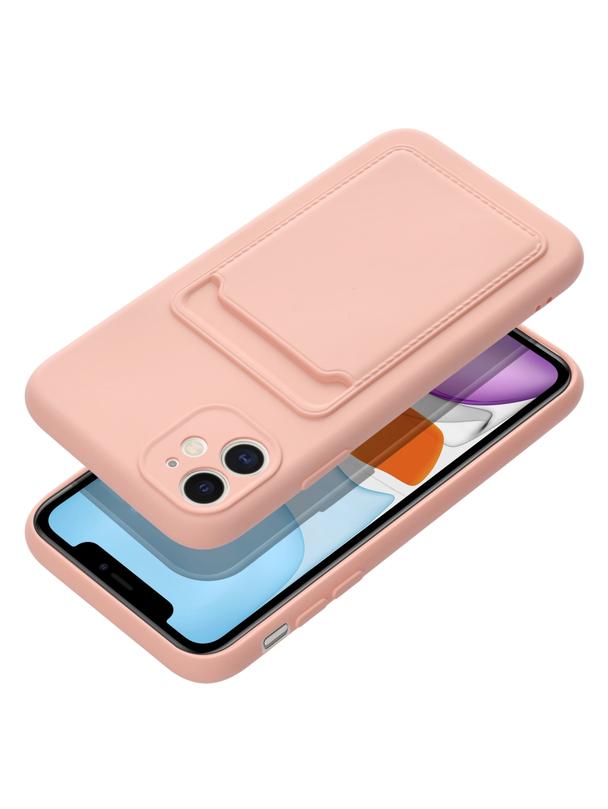 Futerał CARD CASE do IPHONE 11 różowy