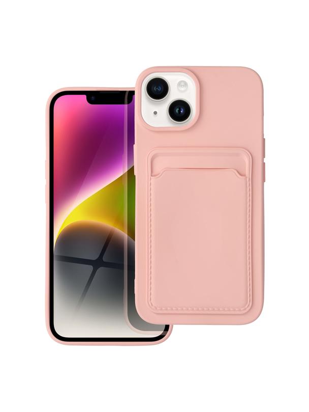 Futerał CARD CASE do IPHONE 14 różowy