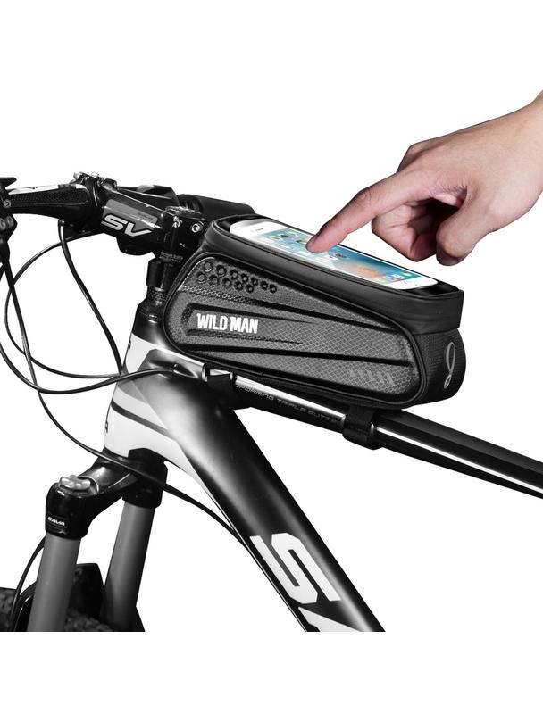 WILDMAN sakwa rowerowa na ramę na zamek  ES3 1L ( 4" - 7" ) czarna