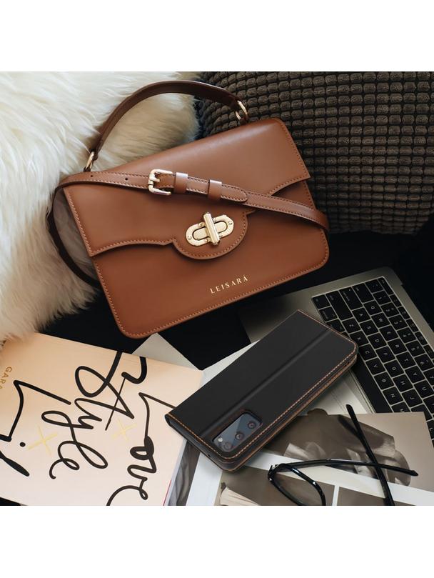 Kabura SMART PRO Book skórzana do SAMSUNG S23 FE czarny