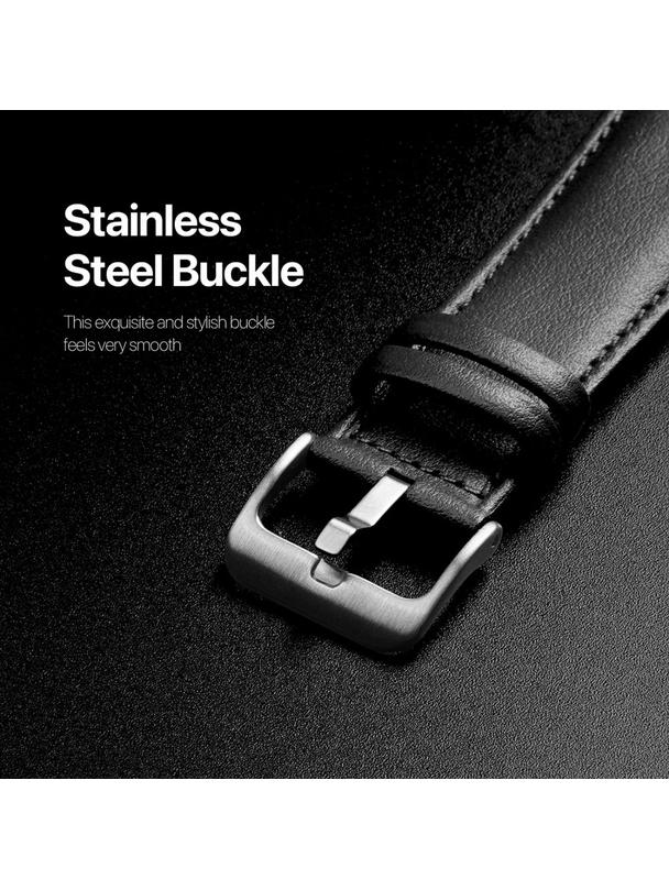 DUX DUCIS pasek YS skórzany do Apple Watch 38 / 40 / 41 mm czarny