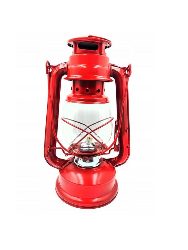 Lampa naftowa 24,5 cm RC032 czerwona