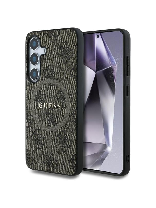 GUESS futerał do SAMSUNG S25 Plus GUHMS25MG4GFRW (Magnetic PU 4G Ring Classic Logo) brązowy