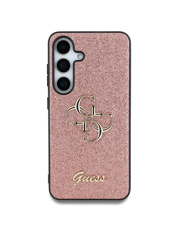 GUESS futerał do SAMSUNG S25 GUHCS25SHG4SGP (Fixed Glitter Big 4G) różowy