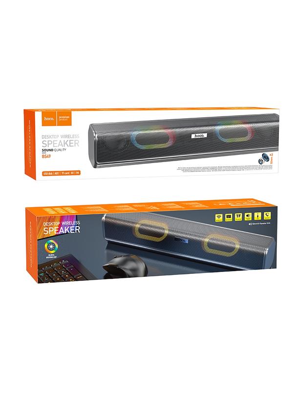 Głośnik bluetooth 2 x 5W 2,5h Hoco BS49 szary