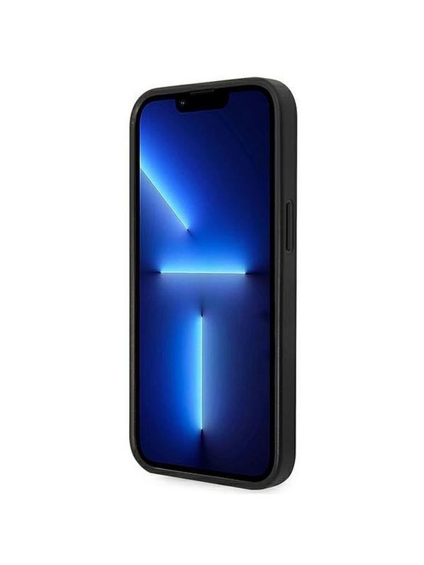 KARL LAGERFELD futerał do IPHONE 14 Plus KLHCP14MSAPKHK (Saffiano With Karl Head Patch) czarny