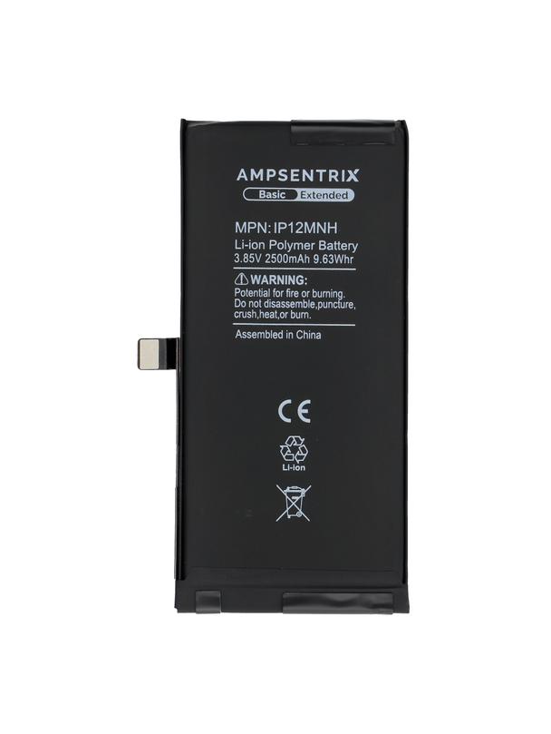 AmpSentrix Basic bateria do iPhone 12 Mini (zwiększona pojemność 2500 mAh)