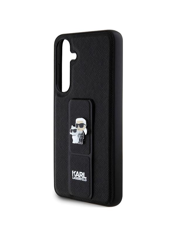 KARL LAGERFELD futerał do SAMSUNG S24 Plus KLHCS24MGSAKCPK (GRIPSTAND SAFFIANO KC PINS) czarny