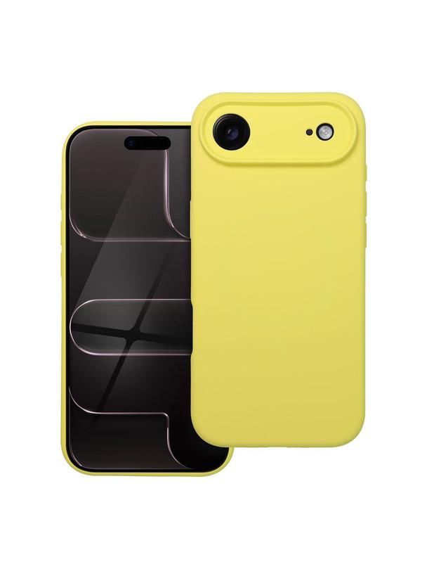 Futerał SILICONE 2mm do IPHONE 17 Air kompatybilny z MagSafe żółty