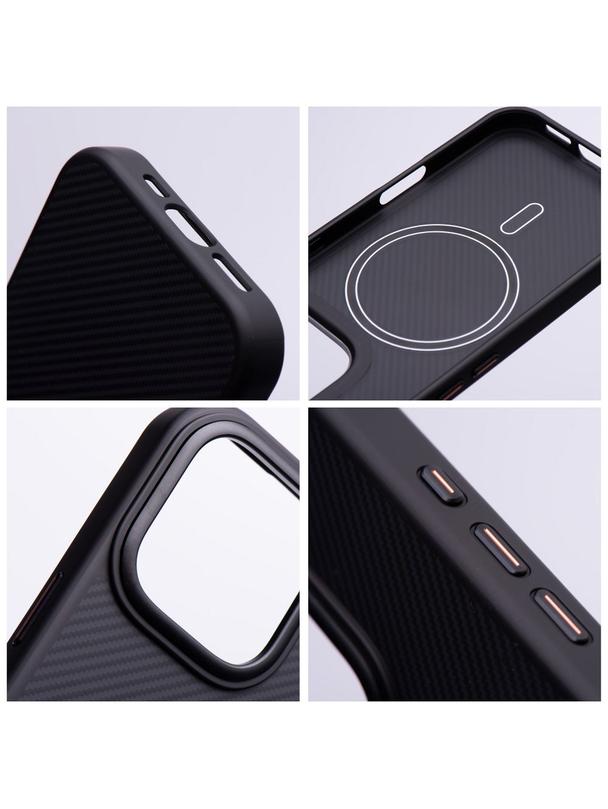 Etui na iPhone 17 PRO MAX Carbon Elite Mag Cover zgodny z MagSafe czarny