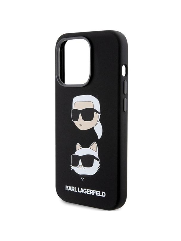 KARL LAGERFELD futerał do IPHONE 15 Pro KLHCP15LSDHKCNK (Silicone KC) czarny