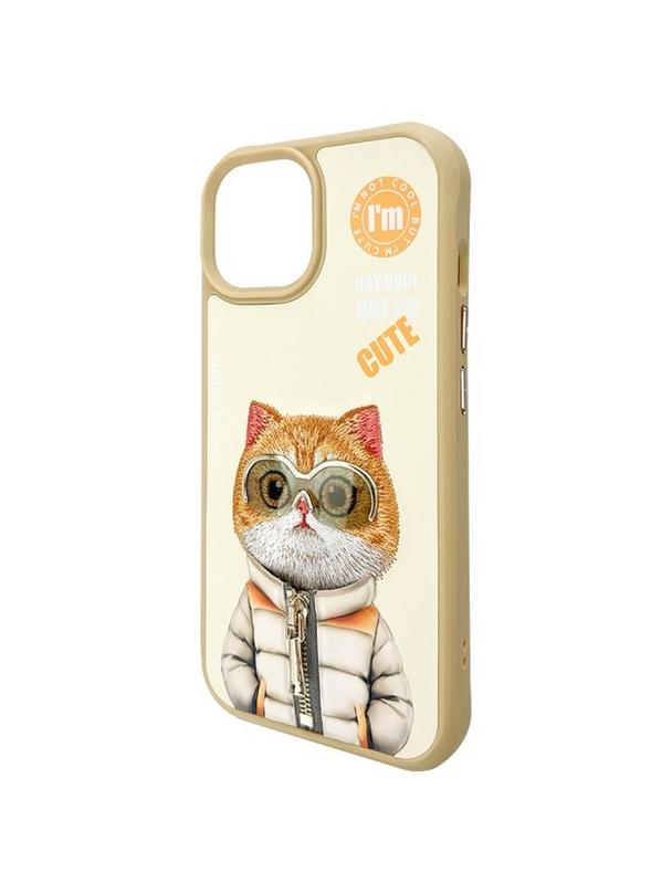 NIMMY futerał COOL&CUTE 2.0 Cat do IPHONE 15 khaki