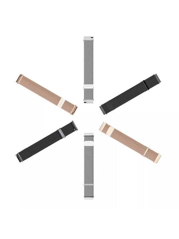 DUX DUCIS pasek MILANESE magnetyczny ze stali nierdzewnej 20 mm złoty