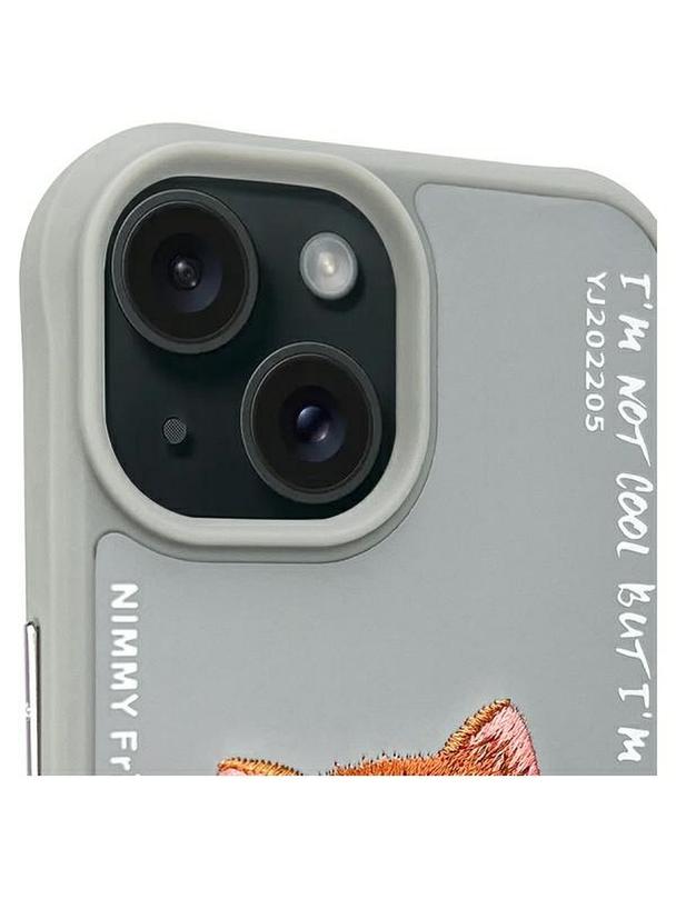 NIMMY futerał GLASSES COOL CAT do IPHONE 15 szary