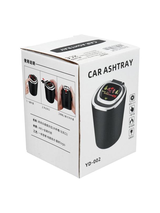 Popielniczka samochodowa z diodą LED czarna