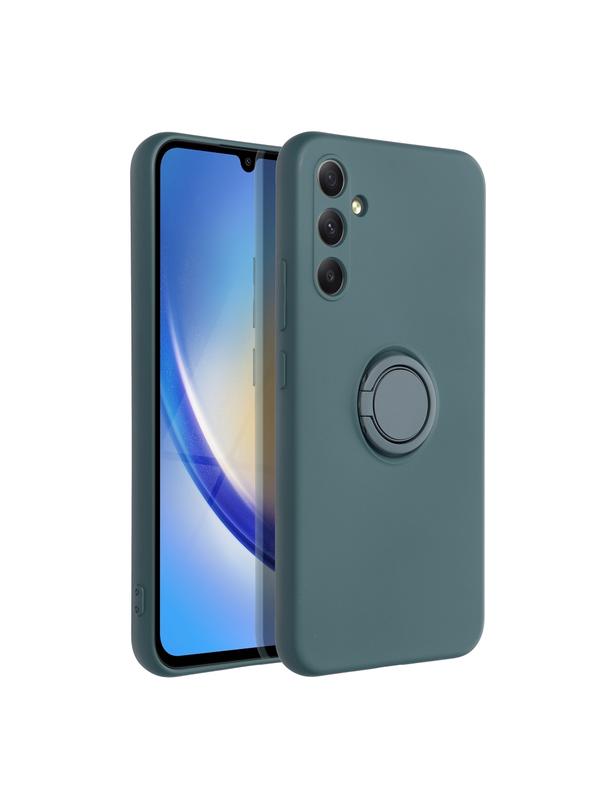 Futerał SILICONE RING do SAMSUNG A34 5G zielony