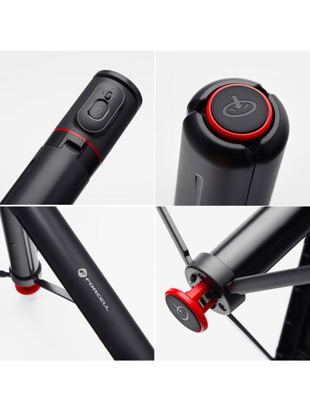 Selfie stick Forcell F-Grip F170XL tripod automatyczny z pilotem bezprzewodowym czarny