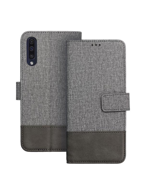 Kabura GOMMA Book do SAMSUNG A50 szary
