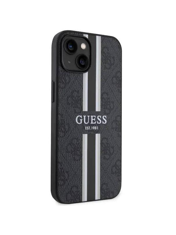 GUESS futerał do IPHONE 14 kompatybilny z MagSafe GUHMP14SP4RPSK (4G Printed Stripes) czarny