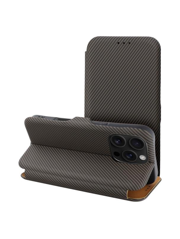 Kabura FOLIO Side Magnet do IPHONE 16 PRO MAX brązowy