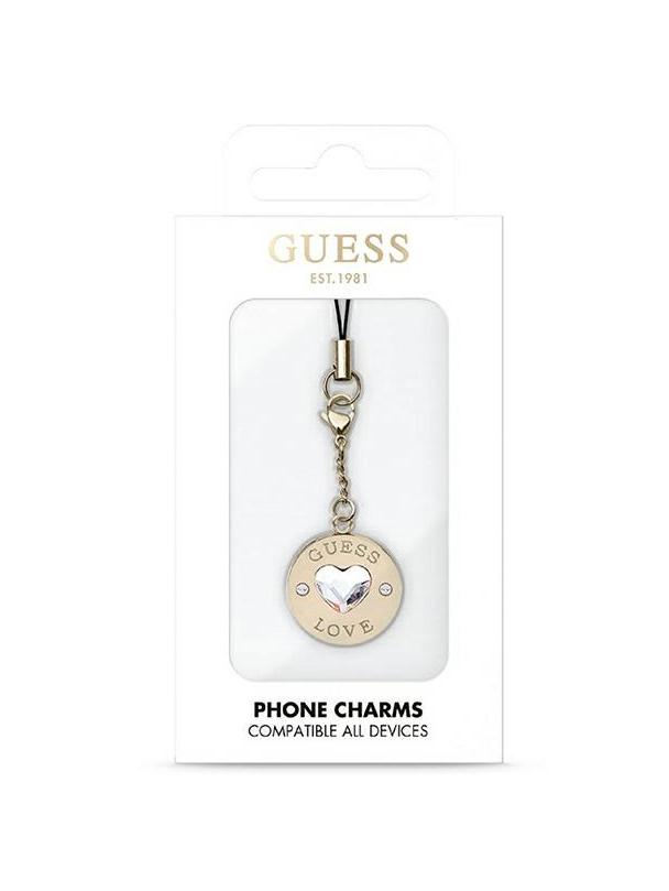 GUESS charms GUCPMHGLD (Heart Diamond Charm with Rhinestones)