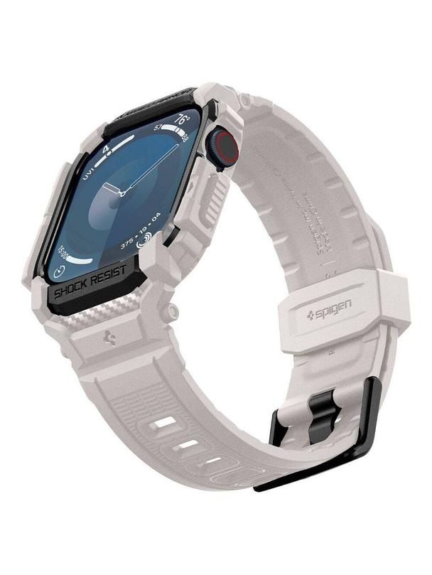 SPIGEN futerał RUGGED ARMOR "PRO" do APPLE Watch 10 (46 mm) dune beige