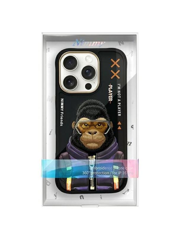 NIMMY futerał COOL&CUTE 2.0 Monkey do IPHONE 16 Pro Max czarny