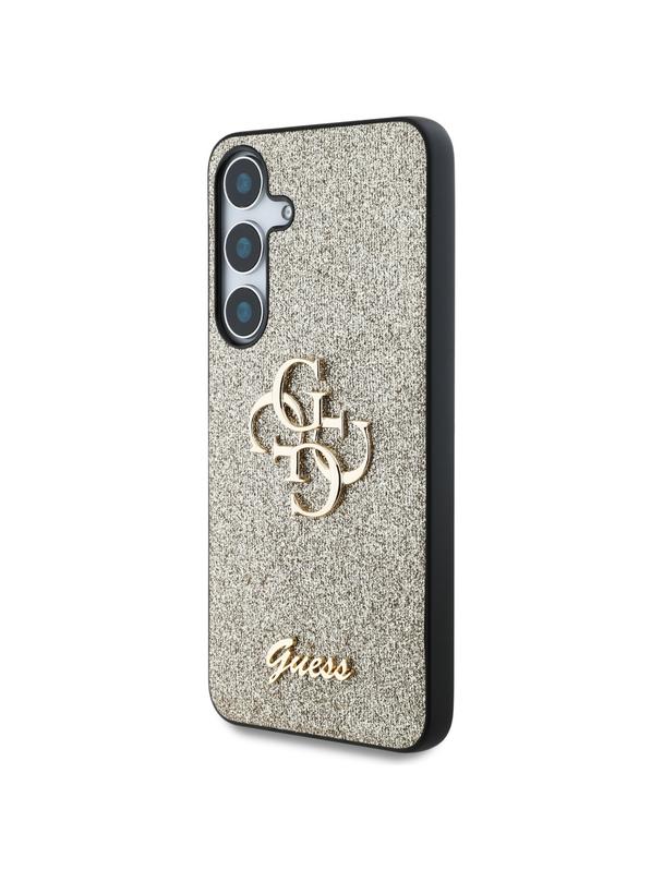 GUESS futerał do SAMSUNG S25 GUHCS25SHG4SGD (Fixed Glitter Big 4G) złoty