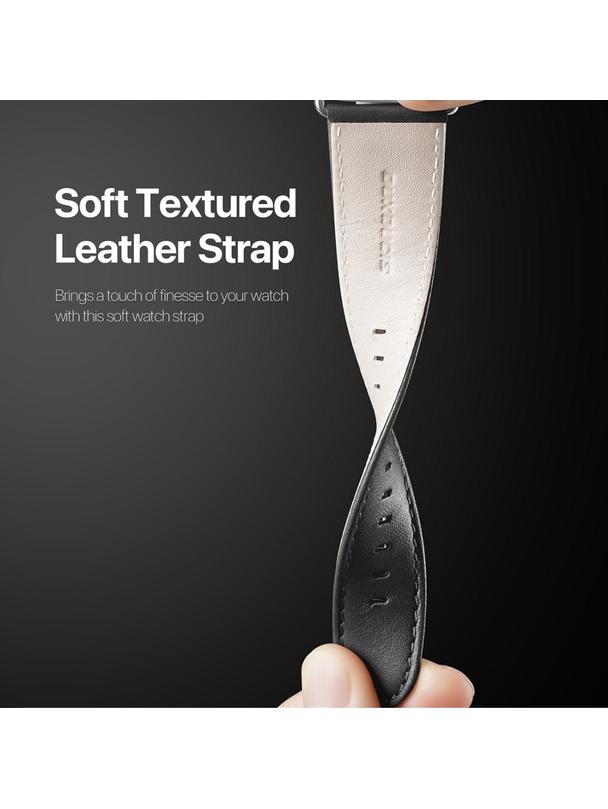 DUX DUCIS pasek YS skórzany do Apple Watch 38 / 40 / 41 mm czarny