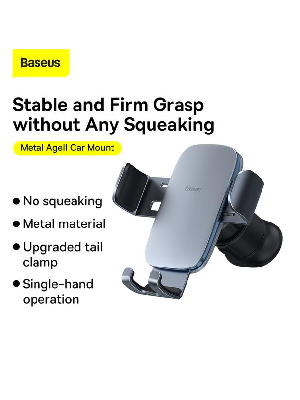 BASEUS uchwyt samochodowy grawitacyjny do kratki SUJS000013 ciemno szary