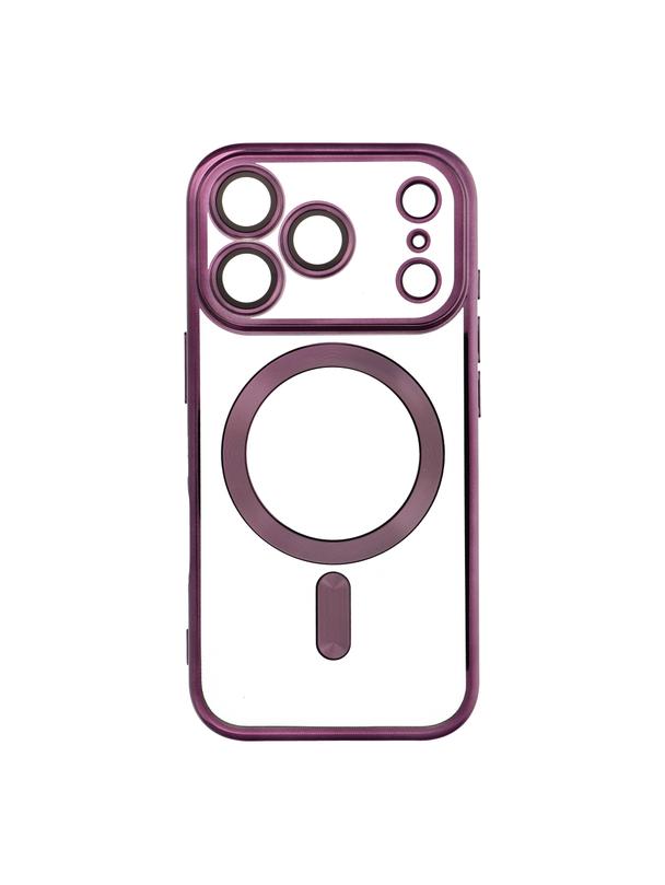 Futerał ELECTRO MAG COVER kompatybilny z MagSafe do IPHONE 17 Pro (full ring) fioletowy