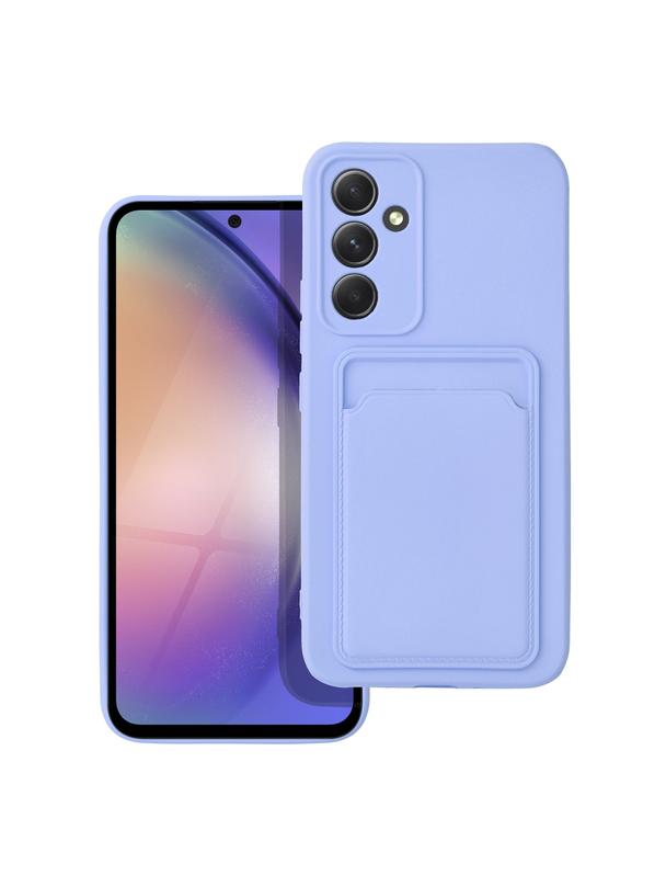 Futerał CARD CASE do SAMSUNG A54 5G fioletowy