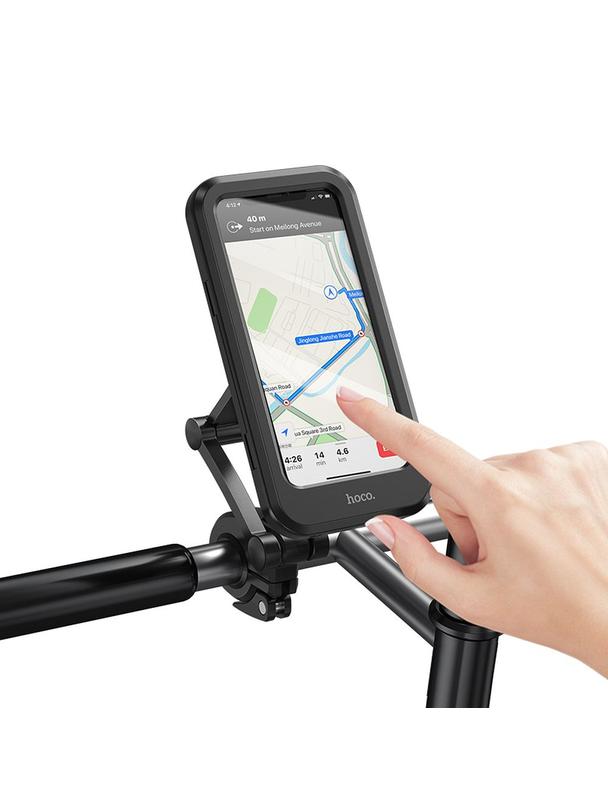 Uchwyt na telefon do roweru / motocykla Hoco CA101 czarny