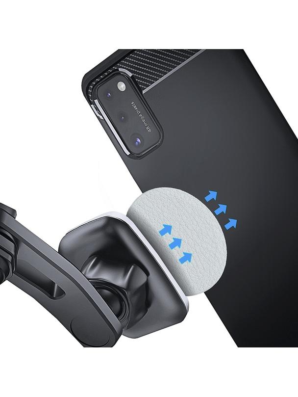 Blaszki do uchwytu magnetycznego skórzane srebrne