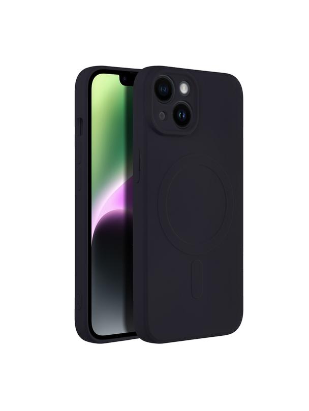 Futerał SILICONE MAG COVER kompatybilny z MagSafe do IPHONE 14 czarny