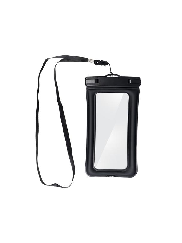 Etui na telefon uniwersalne wodoodporne z plastikowym zamknięciem AIRBAG czarne