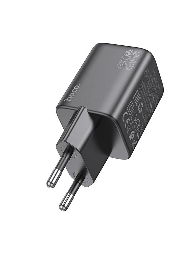 Ładowarka sieciowa do telefonu Hoco USB C QC PD 20W N40 czarna