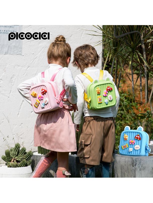 PICOCICI Mały plecak dla dzieci podróżny K32 zielony