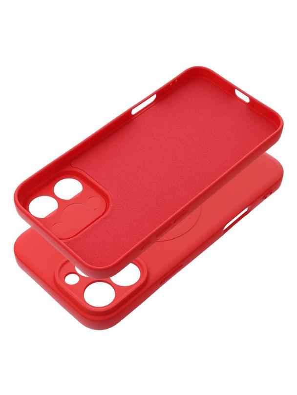 Futerał SILICONE MAG COVER kompatybilny z MagSafe do IPHONE 16 Pro Max czerwony