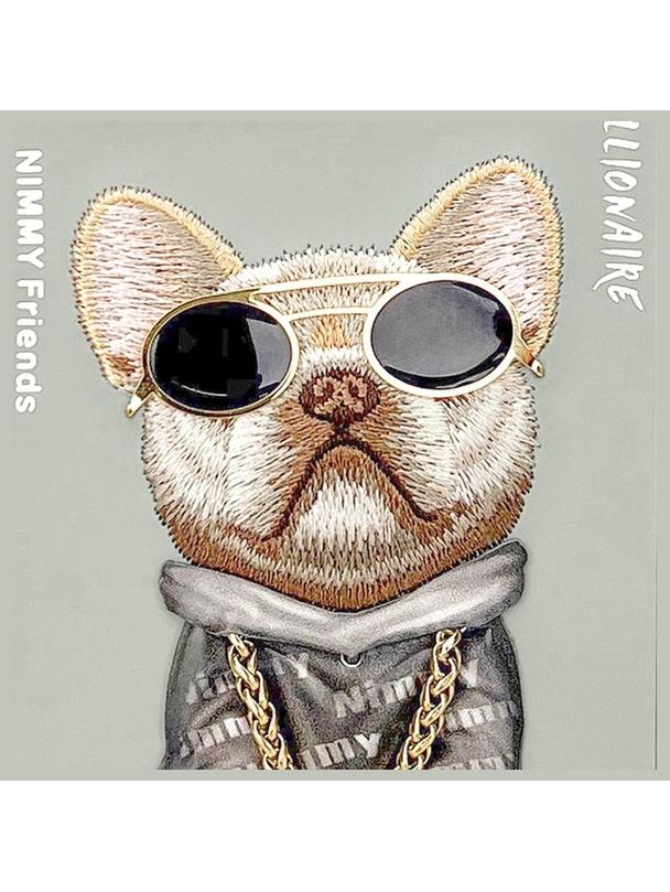 NIMMY futerał GLASSES COOL DOG do IPHONE 15 Pro Max szary